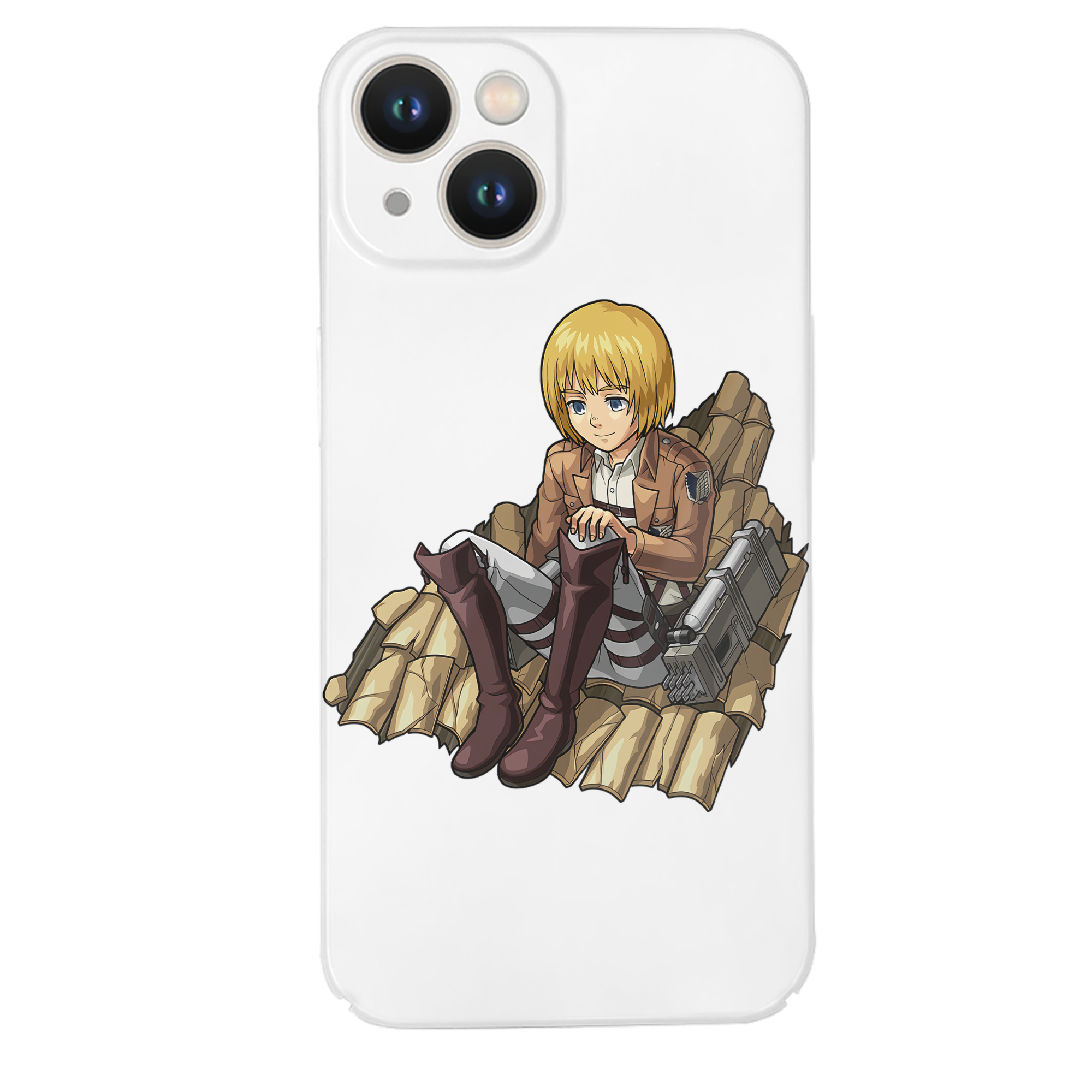 （画像用） 進撃の巨人 アルミン·アルレルト Attack on Titan Armin Arlert 【iPhone 14シリーズ対応】ハードケース
